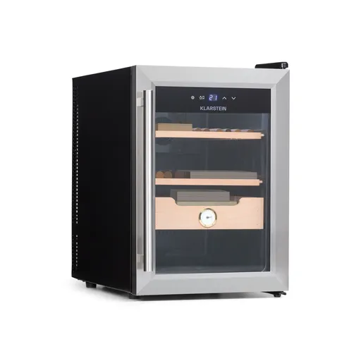 Klarstein El Presidente 37, humidor na doutníky, 37 l, 2 zásuvky, 1 přihrádka z cedrového dřeva