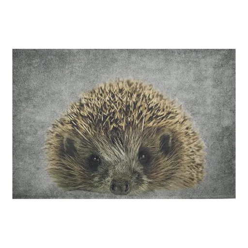 Šedá podlahová rohožka Ježek - 75*50*1cm Mars & More