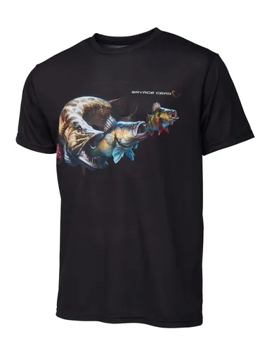 Savage Gear Triko Cannibal Tee Black - L,Savage Gear Triko Cannibal Tee Black - L