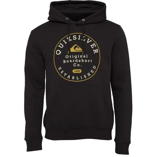 Quiksilver CIRCLE TRIM HOOD Pánská mikina, černá, velikost
