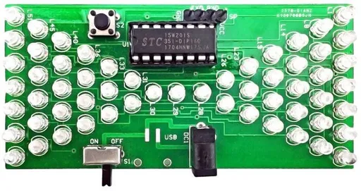 Stavebnice LED přesýpací hodiny, červená