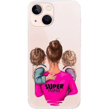 iSaprio Super Mama - Two Boys pro iPhone 13 mini (smtwboy-TPU3-i13m)
