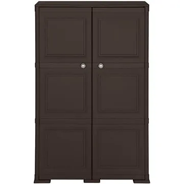 Plastová skříňka design dřeva hnědá 340594 (340594)