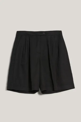 ŠORTKY GANT TAILORED LINEN SHORTS BLACK