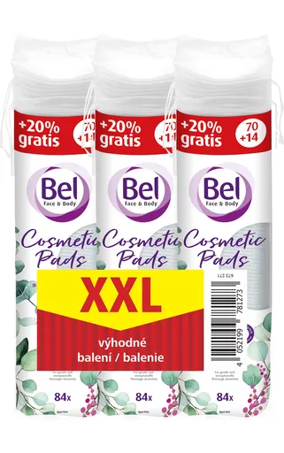 Bel Sada kulatých odličovacích tamponů Cosmetic 3 x 84 ks