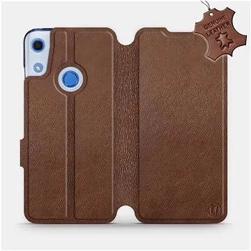Flip pouzdro na mobil Huawei Y6S - Hnědé - kožené -  Brown Leather (5903516124145)