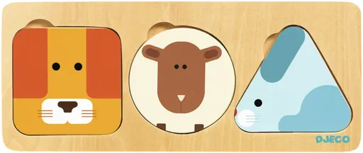 Vkládací puzzle od nejmenšího tvary