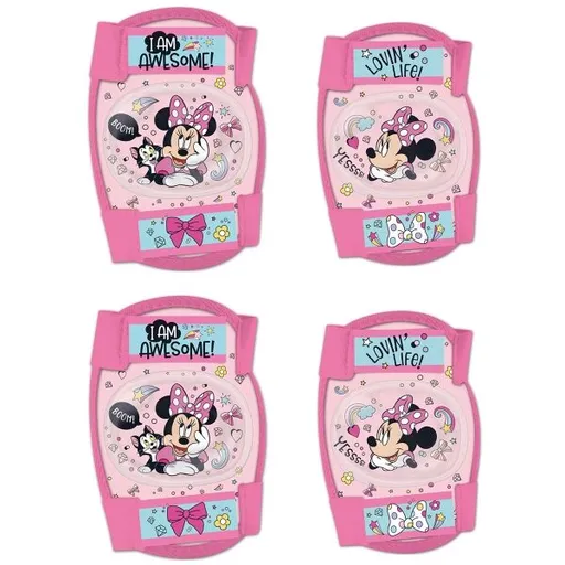 Disney PROTECTORS MINNIE Chrániče loktů a kolen, růžová, velikost
