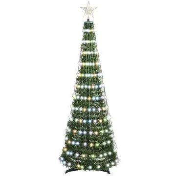 EMOS LED vánoční stromek se světelným řetězem a hvězdou, 1,5 m, vnitřní, ovladač, časovač, RGB (D5AA02)