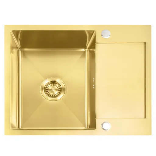 REA Ocelový dřez Paul BRUSH GOLD ZLE-06010