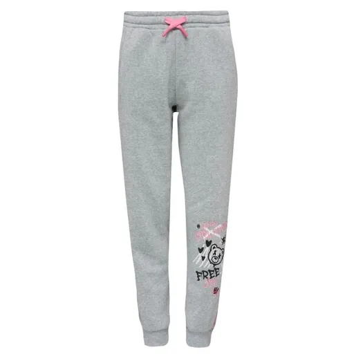 Lewro KIZZIE Dívčí tepláky, šedá, velikost 140-146