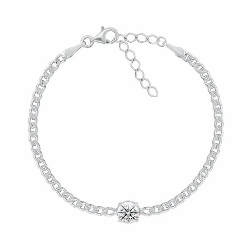 Brilio Silver Stříbrný dámský náramek s kubickým zirkonem BRC184W