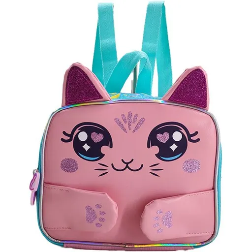 Batoh 3D Růžová Kočka 24 cm