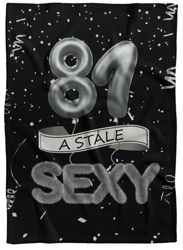 Deka Stále sexy – Černá (věk: 81, Podšití beránkem: NE)