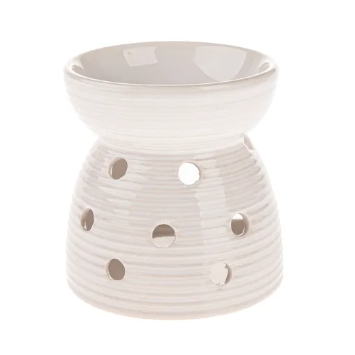 Keramická aromalampa Diya, bílá
