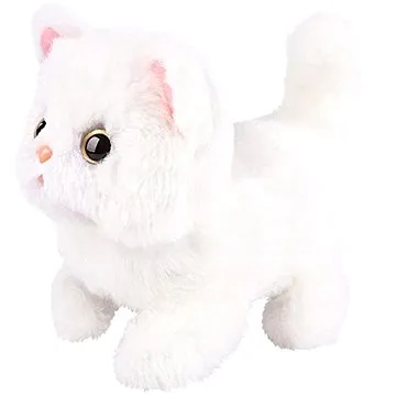 Interaktivní plyšové bílé kotě 15 cm (11408)