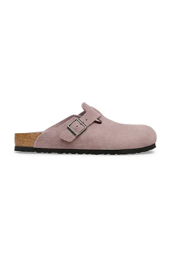 Semišové pantofle Birkenstock Boston