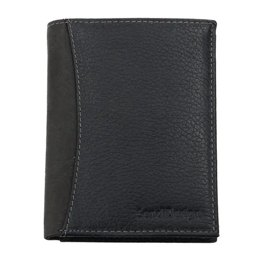 Pánská kožená peněženka SendiDesign 5502 FH - černá