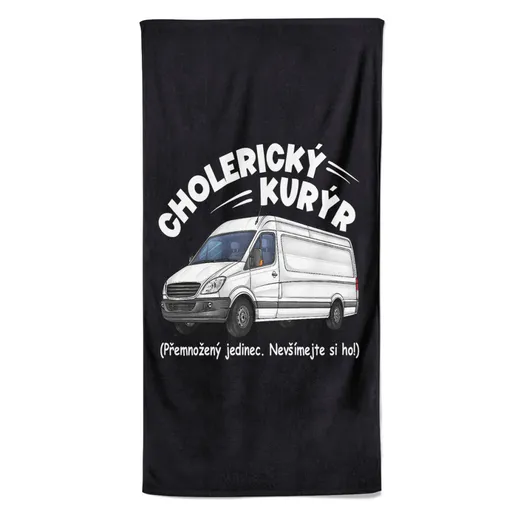 Osuška Cholerický kurýr (Velikost osušky: 100x170cm)