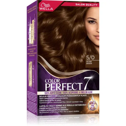 Wella Color Perfect barva na vlasy odstín 5/0 Light Brown 1 ks