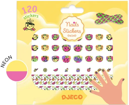 DJECO Samolepky na nehty - Ovoce