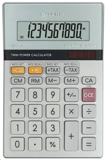 SHARP kalkulačka - EL-331ERB - stříbrná