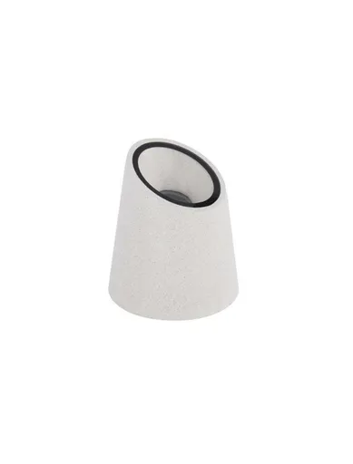 NOVA LUCE venkovní sloupkové svítidlo FOX bílý pískovec skleněný difuzor GU10 1x7W 100-240V bez žárovky IP65 9470582