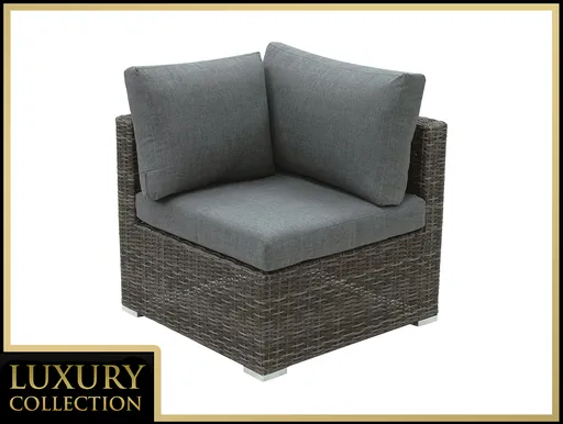 DEOKORK Ratanový rohový díl MALIBU (šedá)