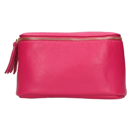 Dámská kožená ledvinka Italia Milagros - sytě růžová