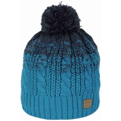 Finmark WINTER HAT Zimní pletená čepice, modrá, velikost UNI