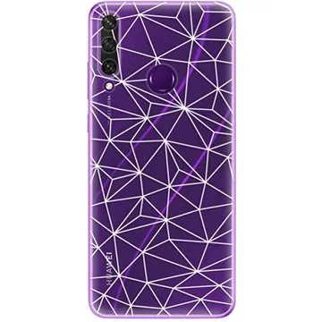 iSaprio Abstract Triangles 03 - white pro Huawei Y6p (trian03w-TPU3_Y6p)