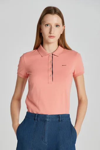 POLOKOŠILE GANT CONTRAST COLLAR SS PIQUE POLO PEACHY PINK