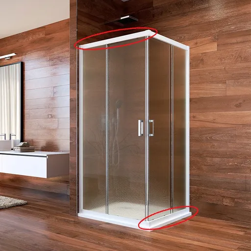 Mereo Vodící profil pro CK608A..K, 90cm, spodní pravý, horní levý, bílý CKND164K1