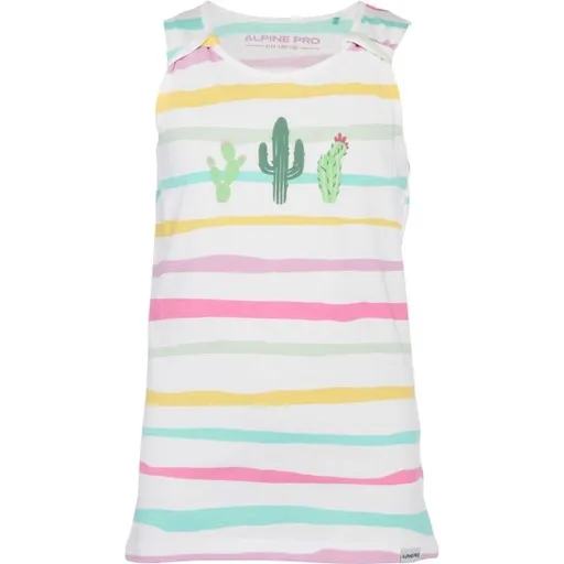 ALPINE PRO PLUFO Dívčí tílko, bílá, velikost