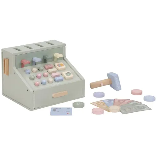 Little Dutch Pokladna se skenerem a čtečkou karet dřevěná