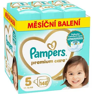 PAMPERS Premium Care vel. 5 (148 ks) (8006540855973)