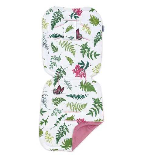 Mamo Tato Vložka do kočárku prošívaný Velvet Premium - Kapradinky, starorůžová