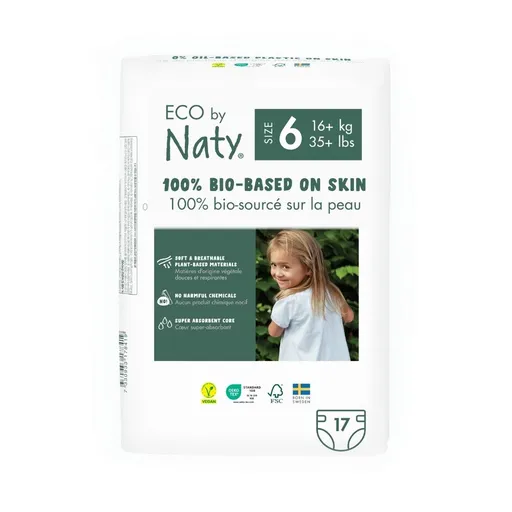 ECO by Naty XL 16+ kg dětské plenky 17 ks