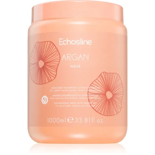 Echosline Argan mask vyživující maska pro hladké a zářivé vlasy s arganovým olejem 1000 ml