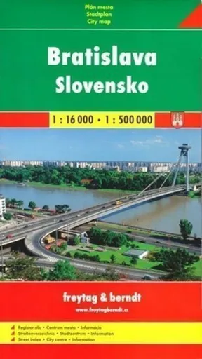 Slovensko + Bratislava mapy (1:500.000, 1:16 000)