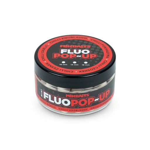 Mikbaits Mini Plovoucí fluo boilie 10mm 100ml - Chilli Česnek,Mikbaits Mini Plovoucí fluo boilie 10mm 100ml - Chilli Česnek