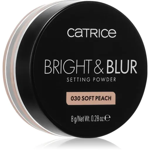 Catrice Bright & Blur rozjasňující sypký pudr odstín 030 Soft Peach 8 g