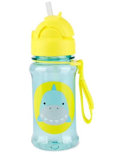 SKIP HOP Zoo tritan Láhev s brčkem 355ml Žralok 12m+