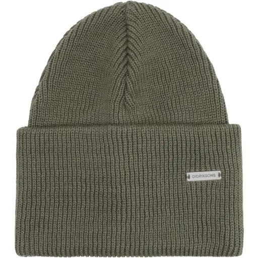 DIDRIKSONS RIVER BEANIE 3 Zateplená čepice, tmavě zelená, velikost