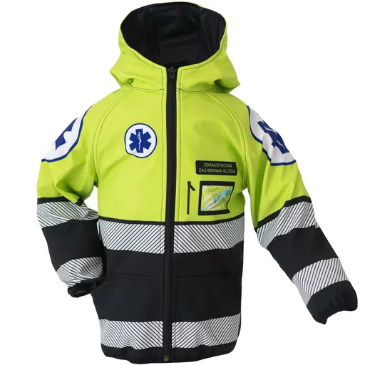 Dětská softshellová bunda – Záchranář (Velikost bundy: 122)