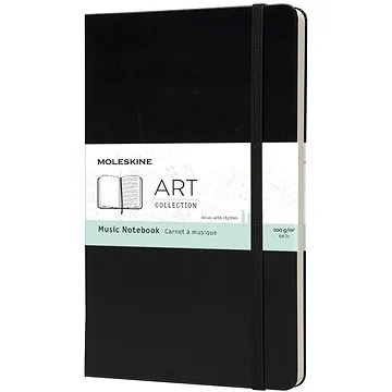 MOLESKINE L, notový, černý (ARTQP081)