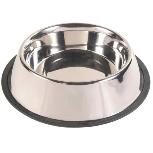 TRIXIE STAINLESS STEEL BOWL 2,8L Nerezová miska, stříbrná, velikost