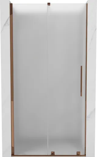 MEXEN/S Velar posuvné sprchové dveře 90, dekor, růžové zlato 871-090-000-31-60