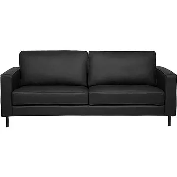 Černá kožená BELIANI SAVALEN (beliani_131718)