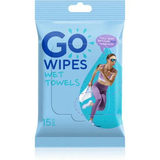 GoWipes Wet Towels osvěžující vlhčené ubrousky 15 ks